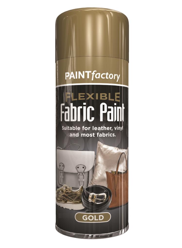 Peinture sur Tissu Souple Or 200ml (Aérosol)