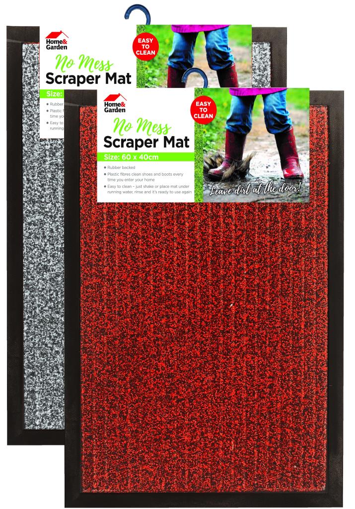 No Mess Scraper Mat - Keep Your Floors Clean with a 40 x 60cm High-Quality Scrape and Clean Mat