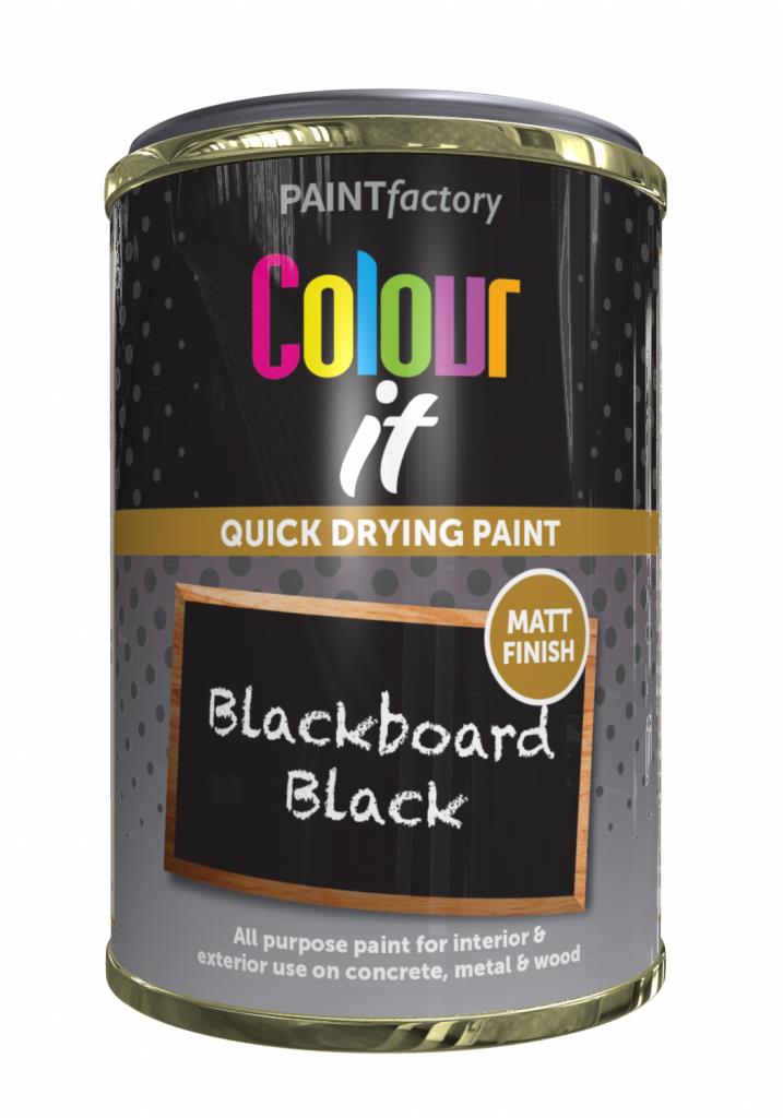 Transform Your Space with COLOUR IT Paint Tin Blackboard - Creative and Functional Chalkboard Decor