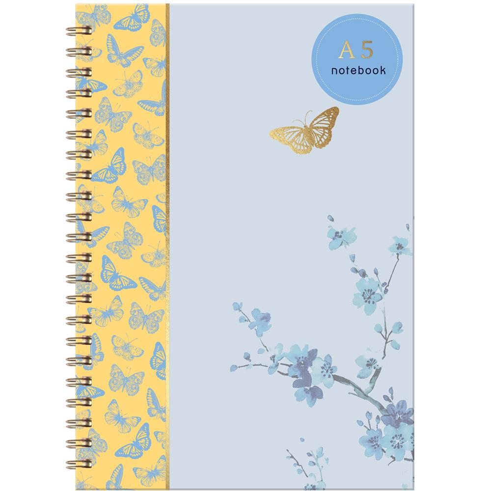 Carnet A5 à spirale Papillon