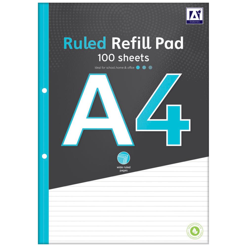 A4 Ruled Refill Pad 100 Sheets – Coopers Of Barnet
