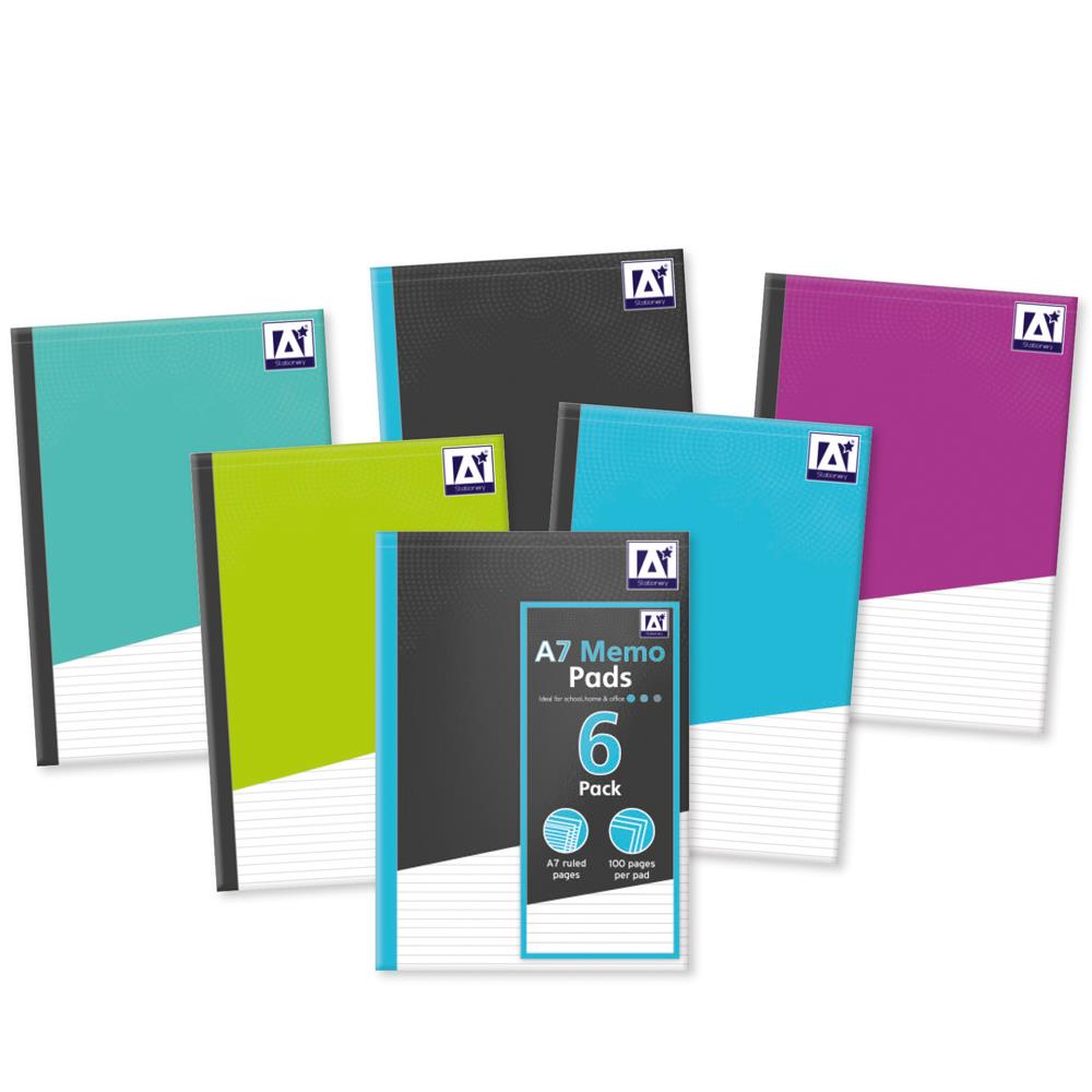 Lot de 6 blocs-notes A7