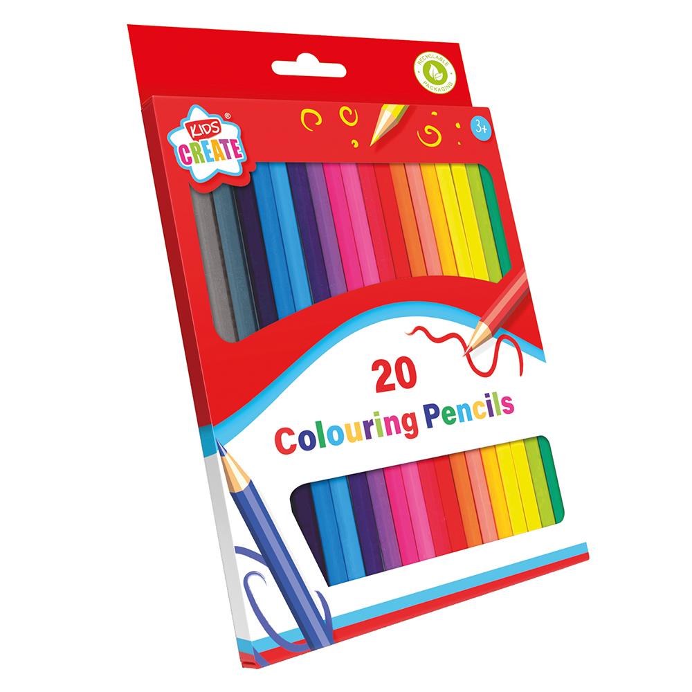 Crayons de couleur 20 pièces