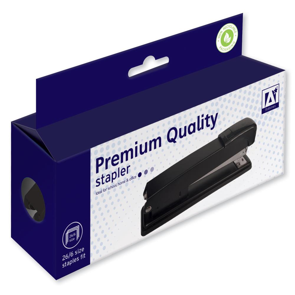 Agrafeuse noire Premium taille 26/6