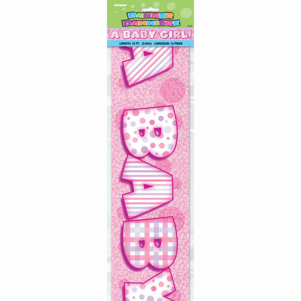 A Baby Girl Banner 12 feet