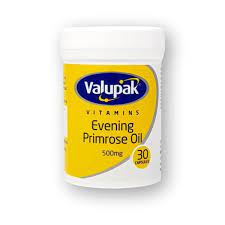 Valupak Evening Primrose Oil 500mg Tablets 30's