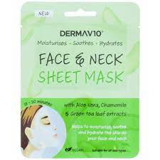 Masque Visage et Cou HP Derma V10 à l'Aloé Vera