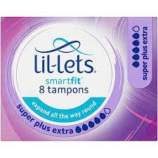 Tampons Lillets Super Plus Extra, paquet de 8 (violet) C004458