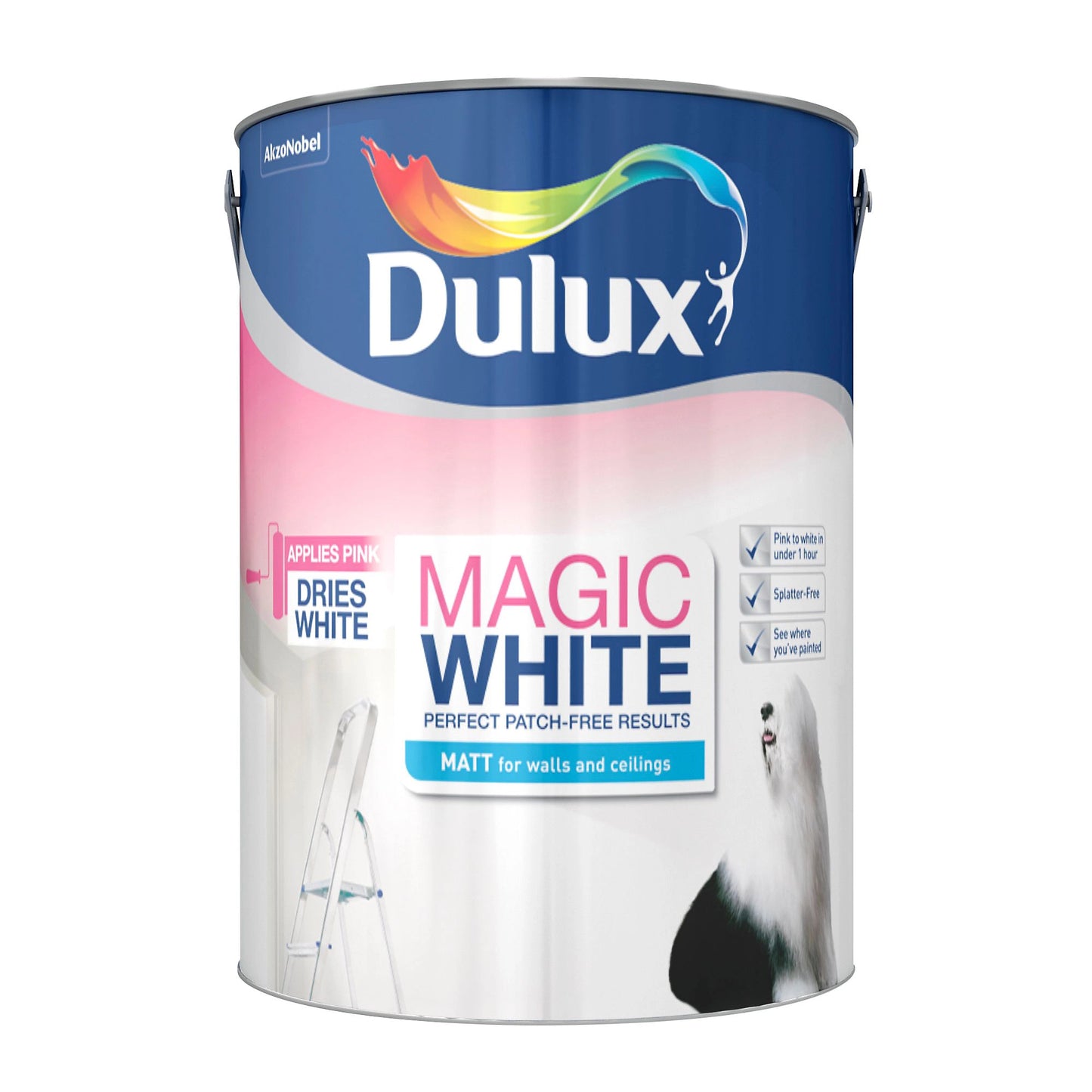 Peinture émulsion mate Dulux Magic Blanc éclatant, 2,5L