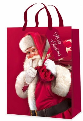 Gift Bag Christmas Trad Santas Extra Large