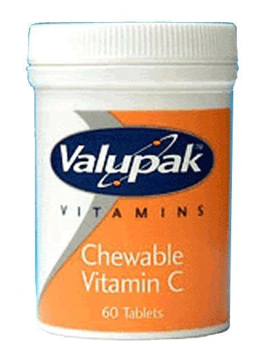 Comprimés à croquer Valupak Vitamine C 80mg 60 unités