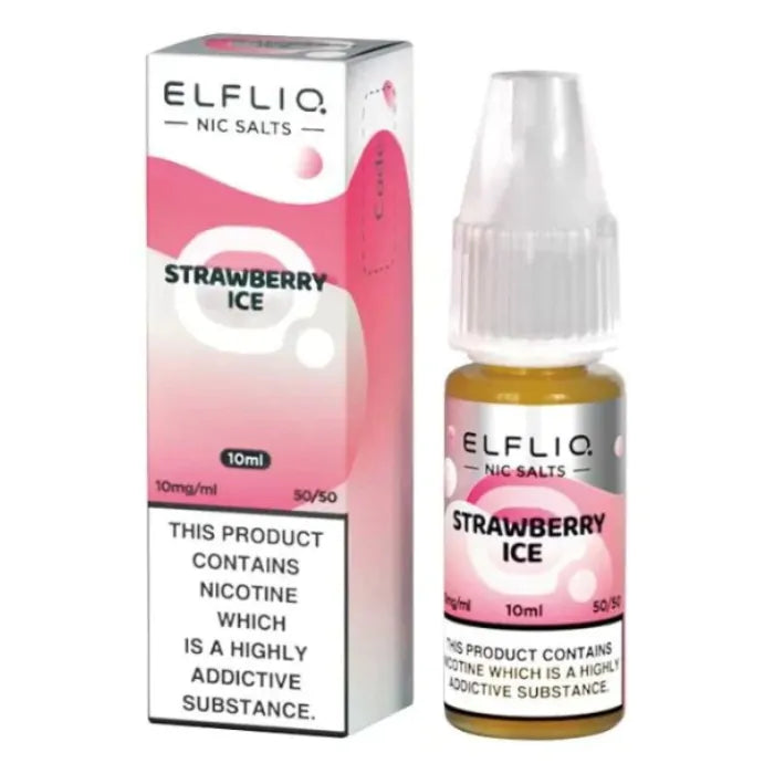 Strawberry Ice ELFLIQ Nic Salts 20mg 10ml