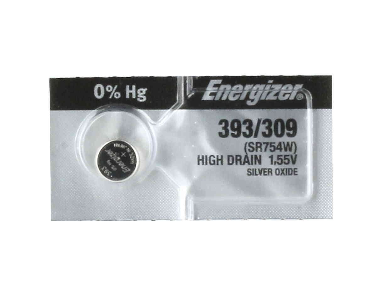 Pile bouton de montre oxyde d'argent Energizer 393 309 75 mAh 1,55 V (SR754W) - 1-