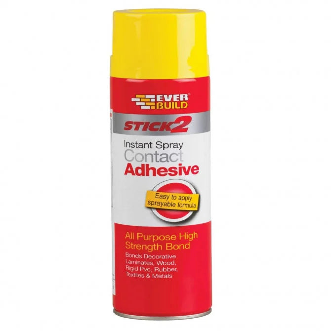 Everbuild Stick 2 EB Colle Contact en Aérosol 500ml