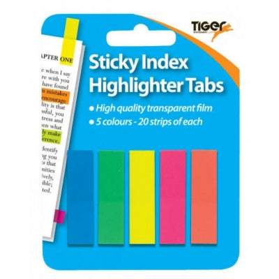 Tiger Sticky Index Highlighter Tabs