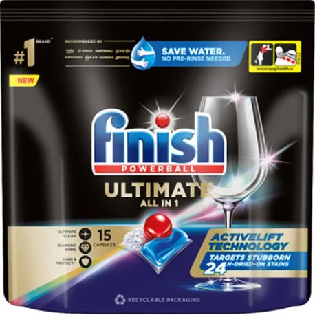 FINISH PASTILLE LAVE-VAISSELLE ULTIMATE 15 s