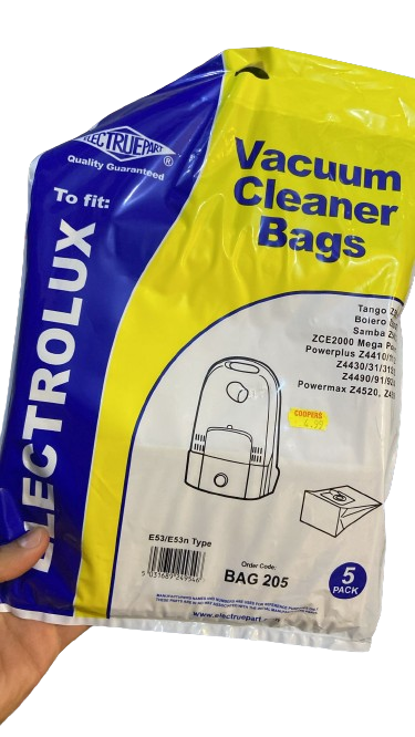 Electruepart Compatibe E53 Dust Bag (Pack of 5) - BAG205