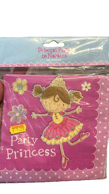 Serviettes de fête de princesse