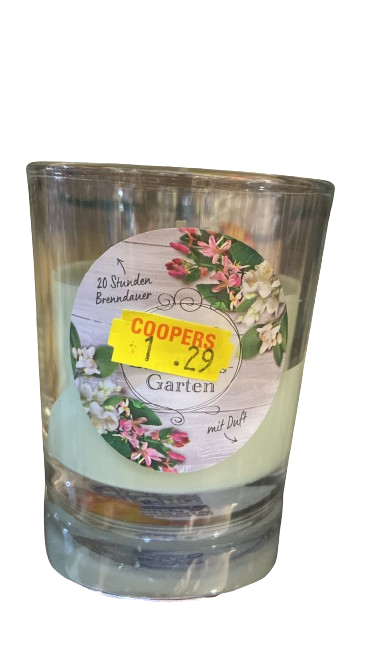 Bocal en verre pour bougie