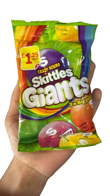 Skittles géants super acides