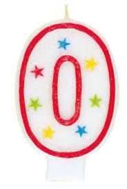 BIRTHDAY CANDLE NUMBERS 0-9