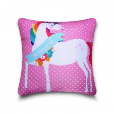 HOUSSE DE COUSSIN ENFANT LICORNE