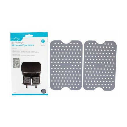 2 MOULES EN SILICONE RECTANGULAIRES POUR FRITEUSE SANS HUILE - 13 X 20CM