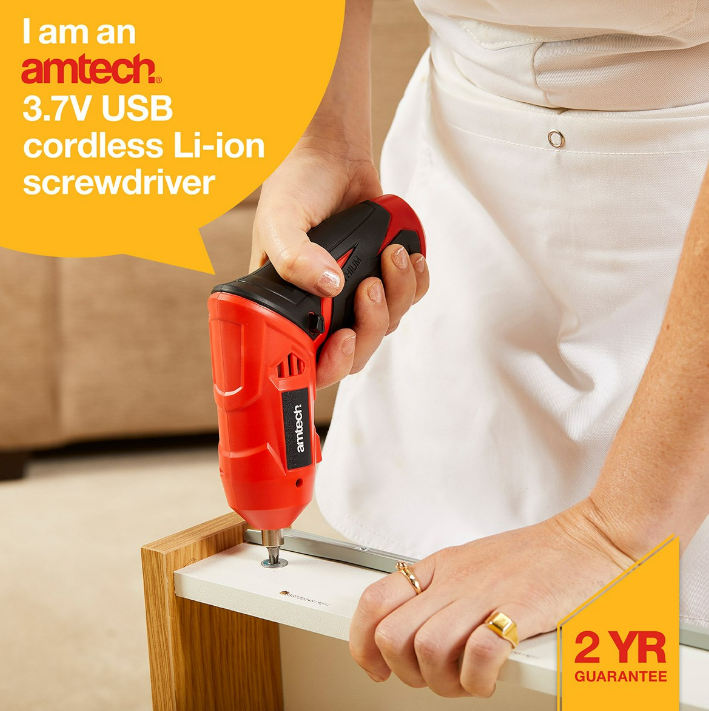 Amtech Cordless Electric Screwdriver 3.7V