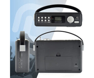 Radio stéréo portable Lloytron DAB/FM avec MusicStream - Noire