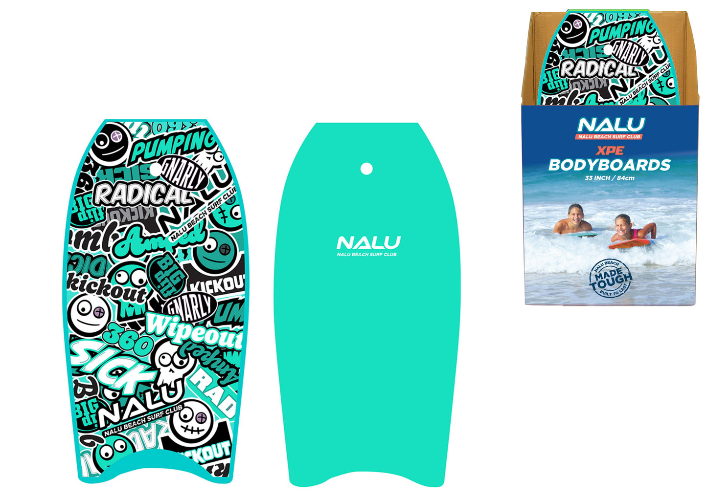 Bodyboard Xpe Premium 33" Teal - Présentoir