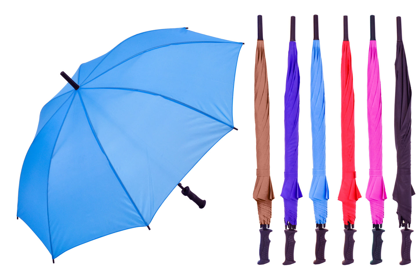 Mini-parapluie de golf compact de 23" résistant au vent