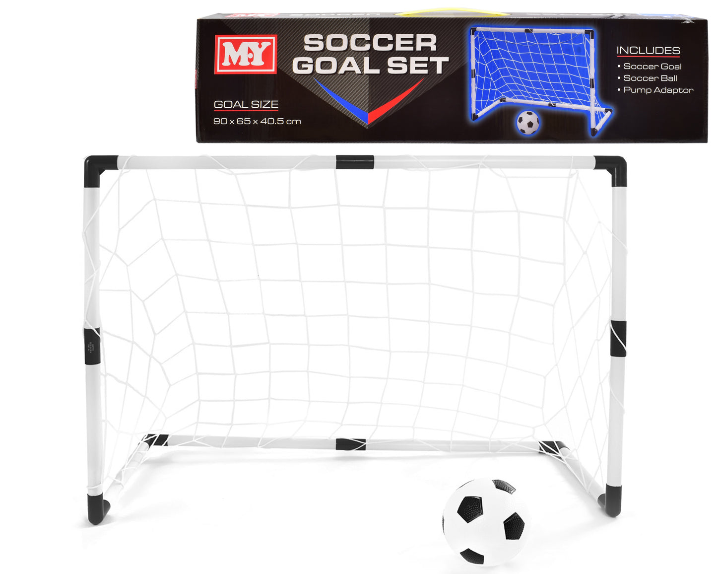 Soccer Goal Set In Colour Box "M.Y"