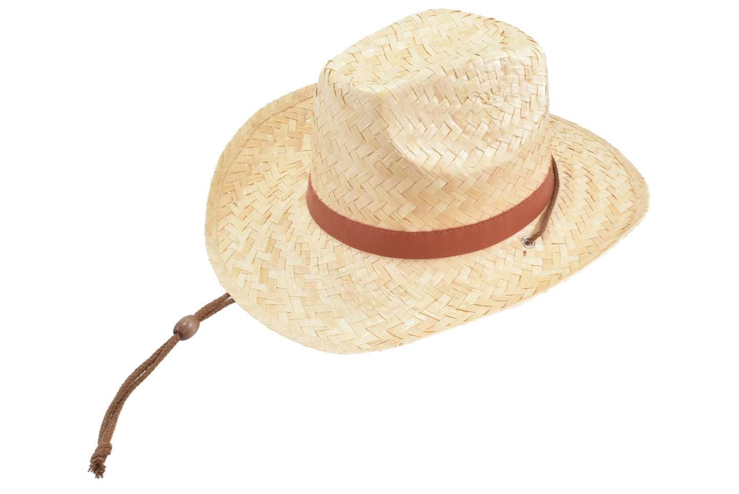 La tendance : chapeau de cow-boy en paille élégant avec jugulaire et curseur