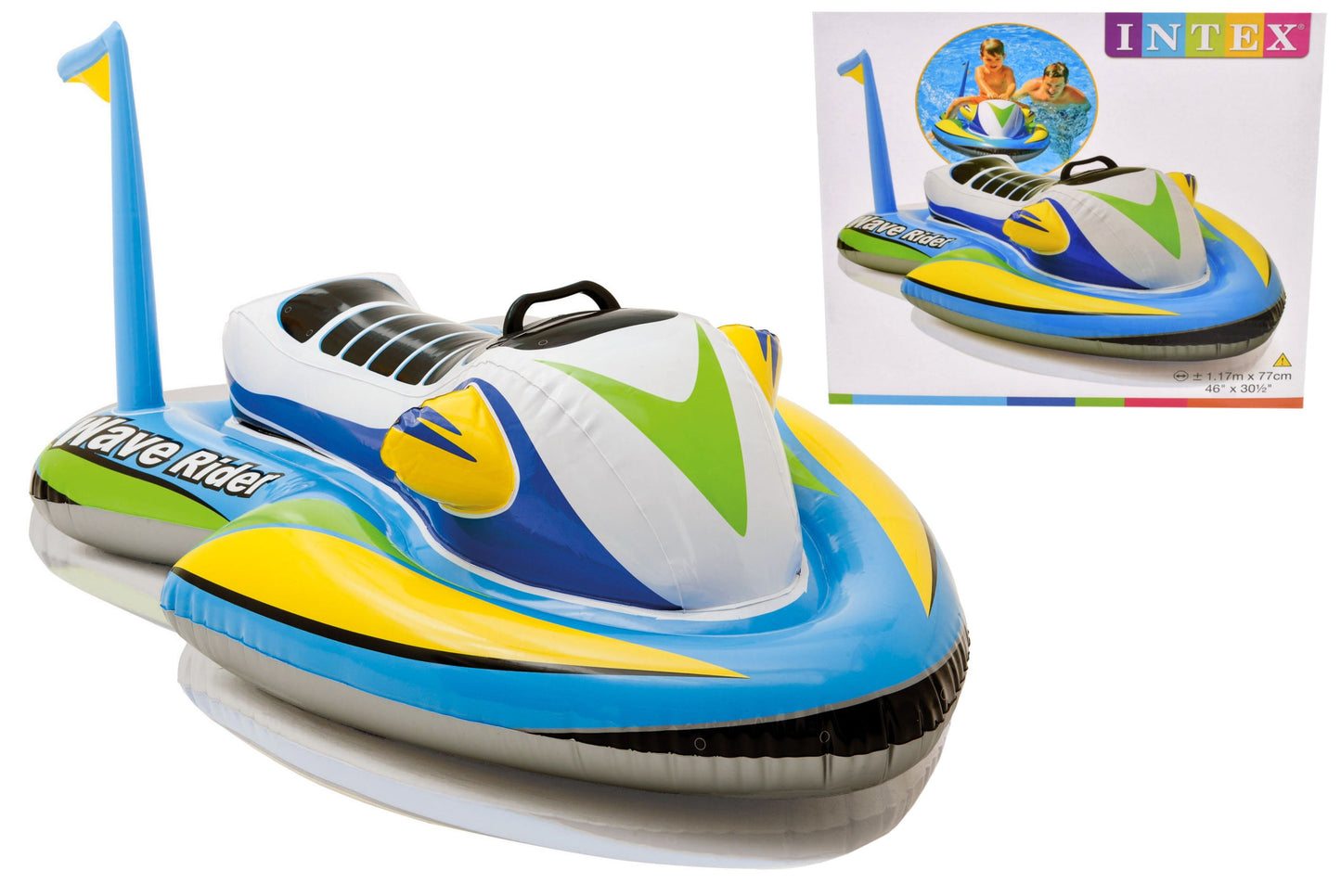Wave Rider Ride On : Boîte de rangement de 117 x 77,5 cm amusante pour les aventures en plein air des enfants