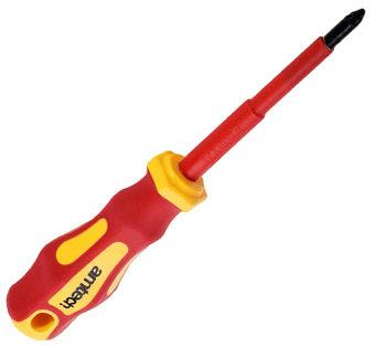 Amtech PZ1 80mm VDE 1000V ELECTRICAL SCREWDRIVER – EN IEC 60900 – 1000V Rated