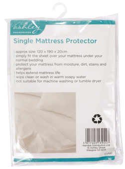 Protège-matelas simple Ashley - 120 x 190 x 120cm