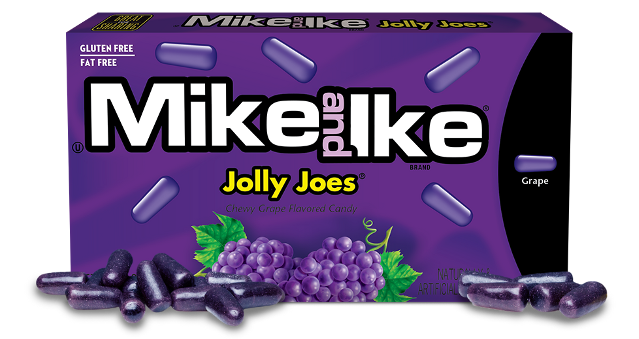 Mike and Ike Jolly Joes Grape Chewy Candies 120g