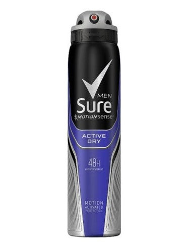 Sure Men Anti-Perspirant Aerosol Active Dry 250 ml