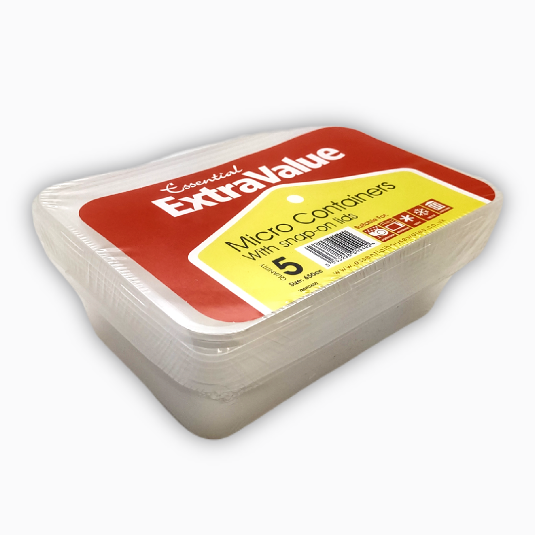 Extra Value MICRO BOXES + LIDS 650CC