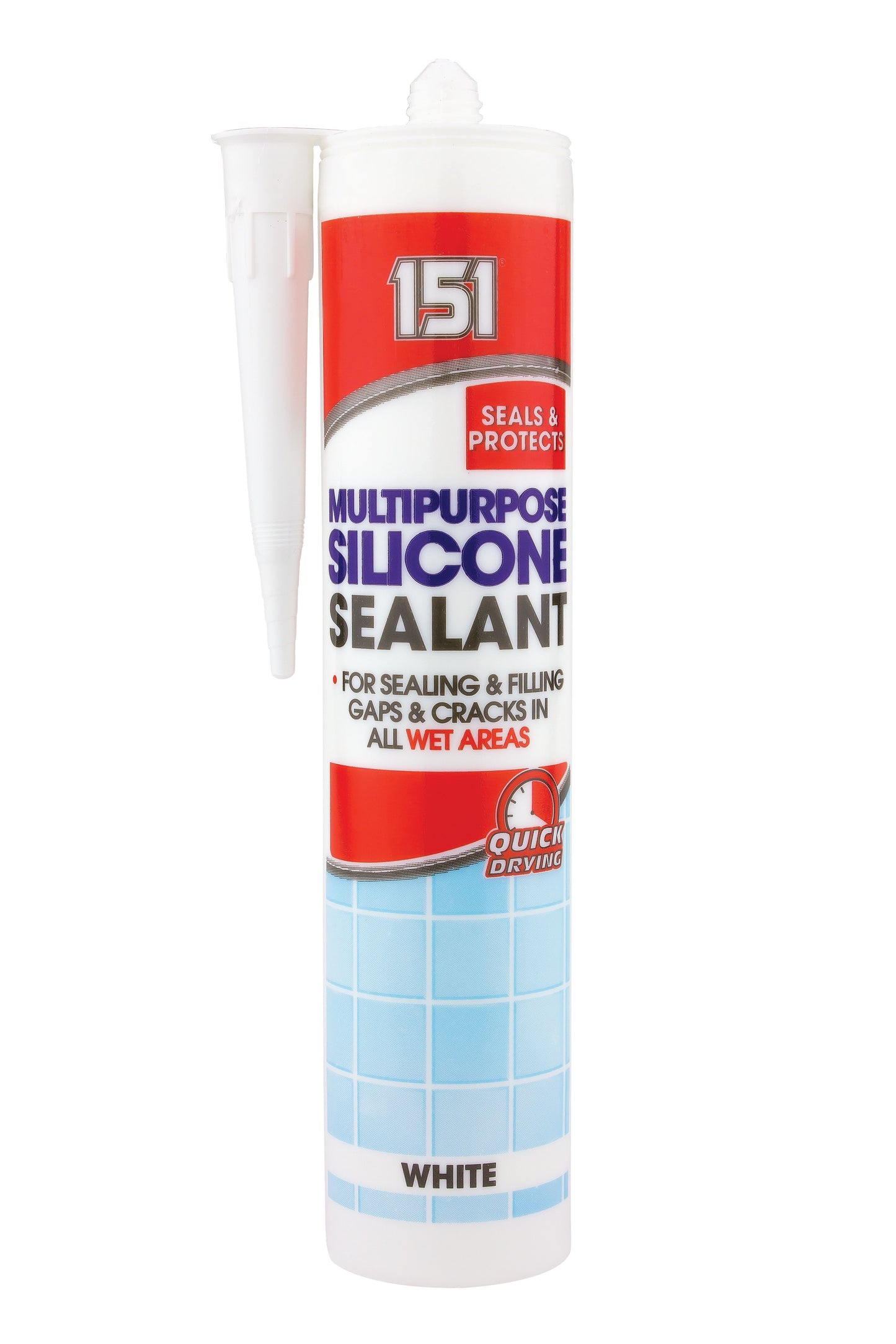 Mastic silicone multi-usage 151 - 280 ml - Blanc