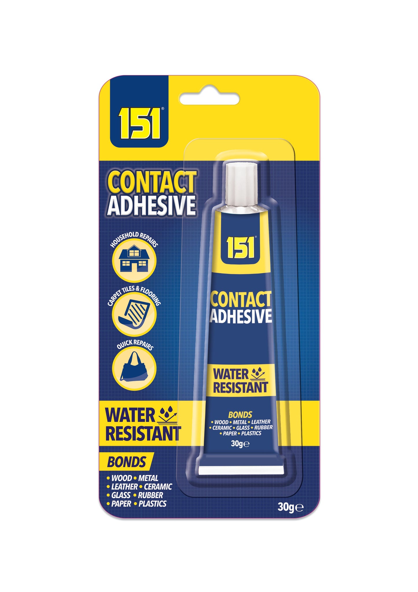 Colle contact résistante à l'eau 151 30g