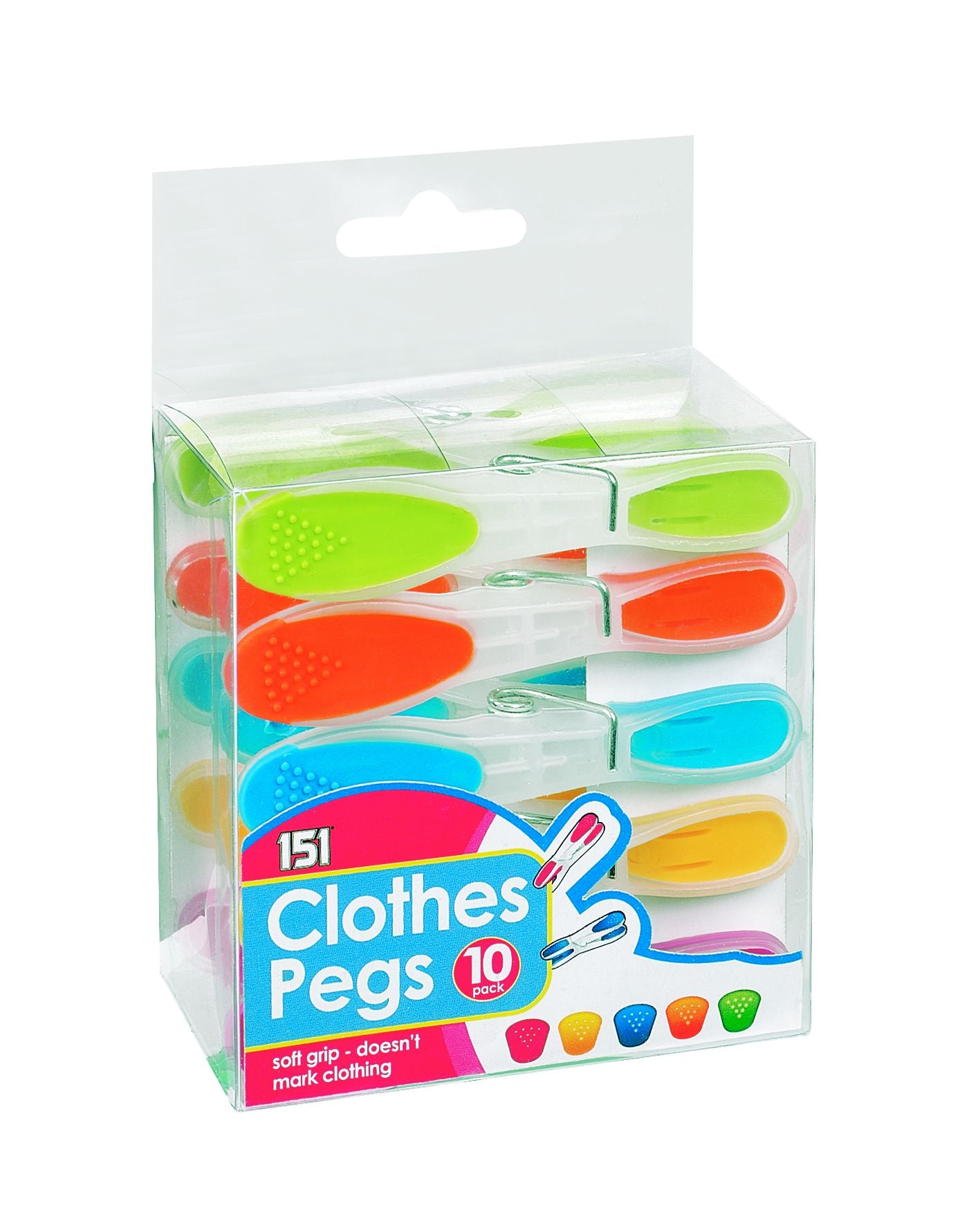 151 Pinces à linge - Lot de 10