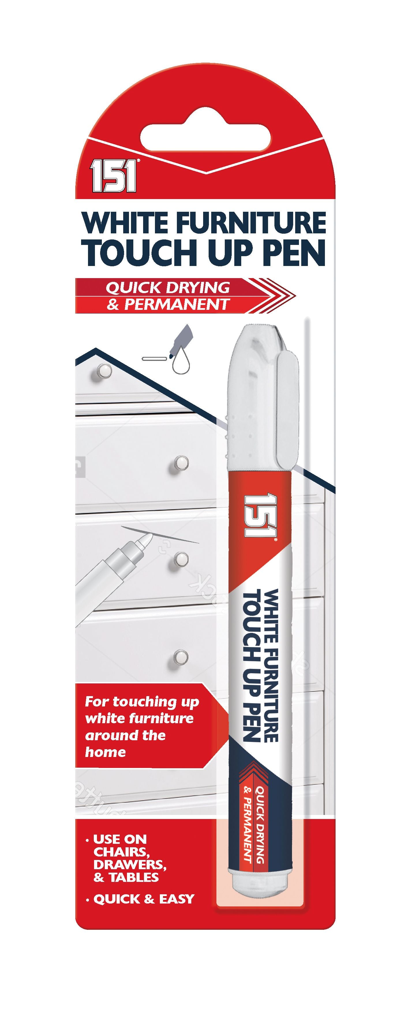 Marqueur pour meubles blancs
