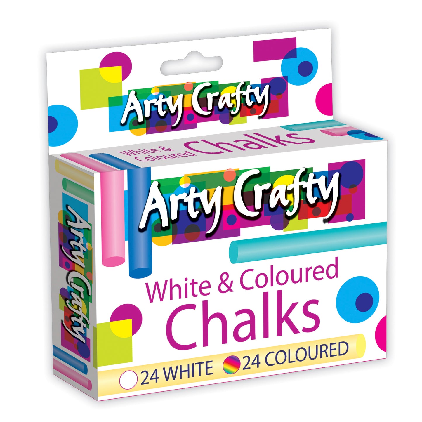 Chalk - White & Coloured 48pk