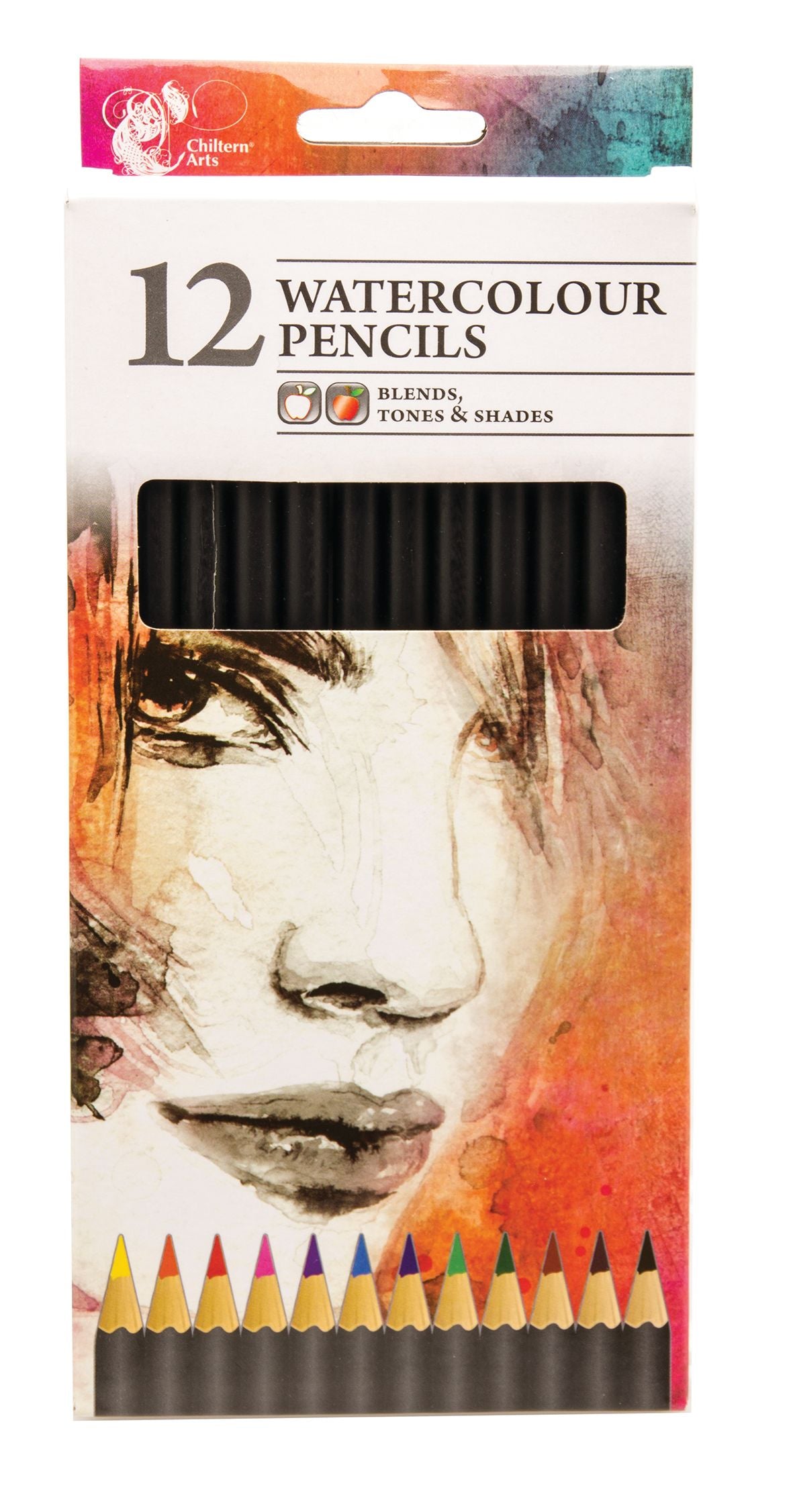 Crayons aquarellables - Paquet de 12