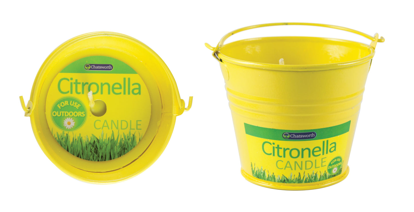 Bougie Citronnelle Seau Métal