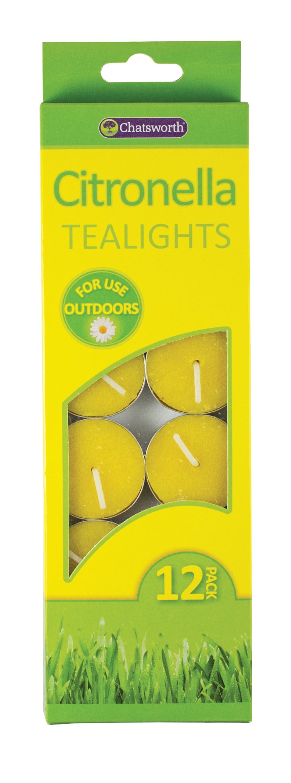 Chatsworth Citronnelle Bougies Chauffe-plat - Paquet de 12