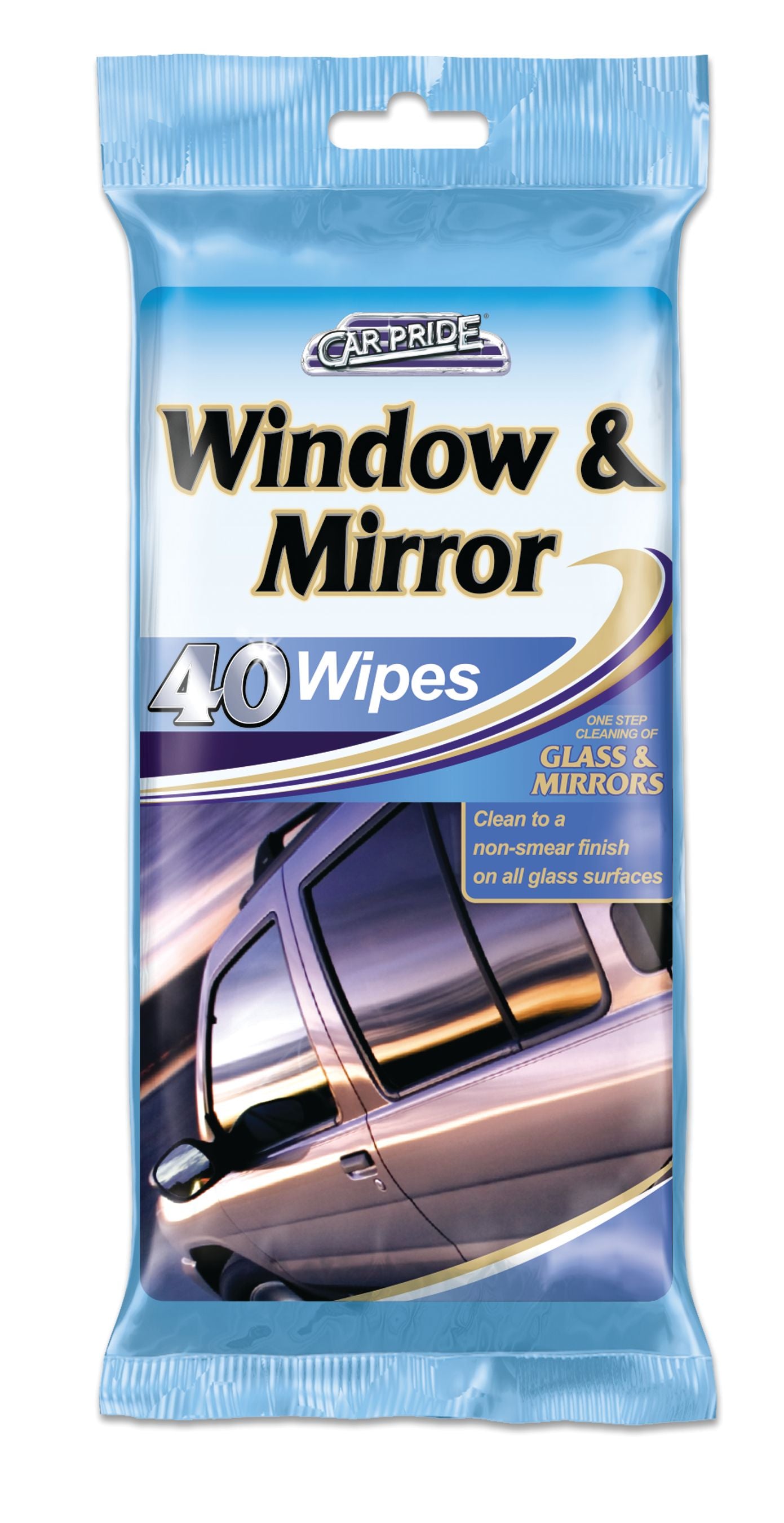 Lingettes Vitres et Miroirs 40 unités