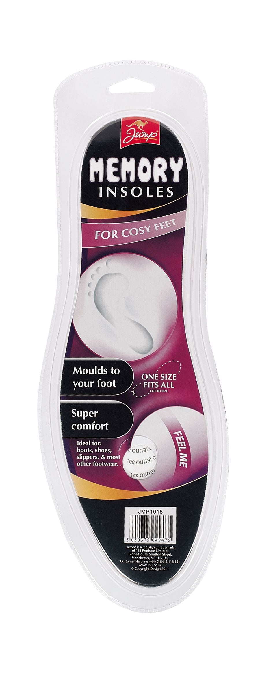 Memory Foam Insoles 2pk