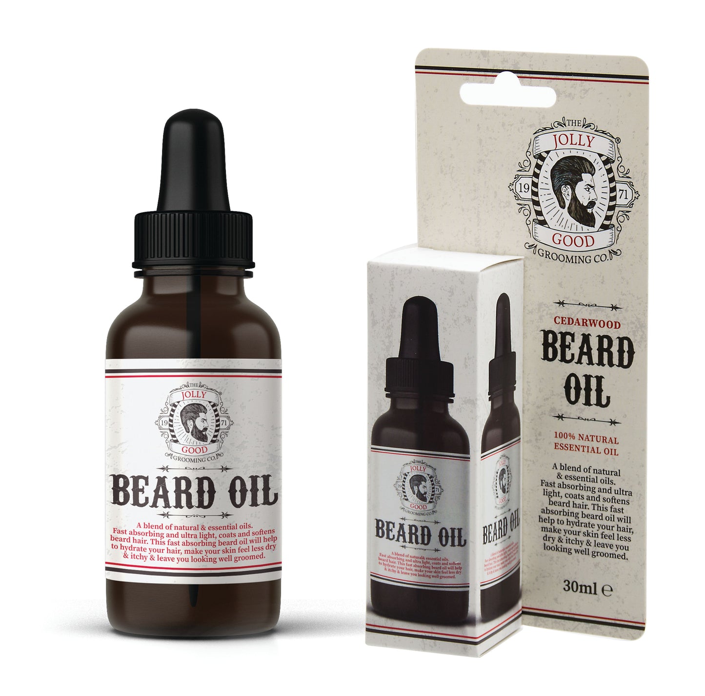Huile à Barbe The Jolly Good Grooming Co 12x 30ml